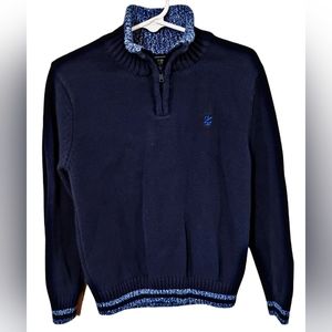 IZOD Toddler Boys Navy 1/4 Zip Sweater